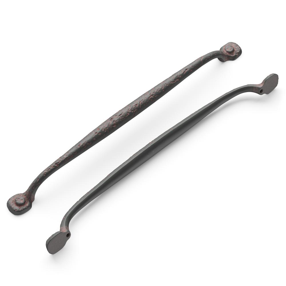 Hickory Hardware P2994-RI Refined Rustic Collection Pull 12 Inch Center to Center Rustic Iron Finish